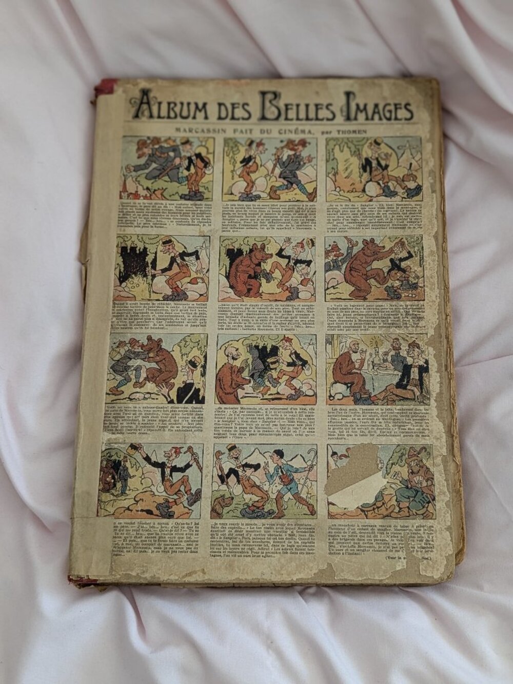 Vintage French Comic Album Des Belles Images Book